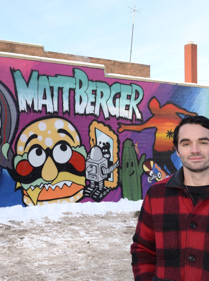 Matt Berger Mural — Kelly Wright, Landon Muzio, Clay Walker Matt Berger Mural