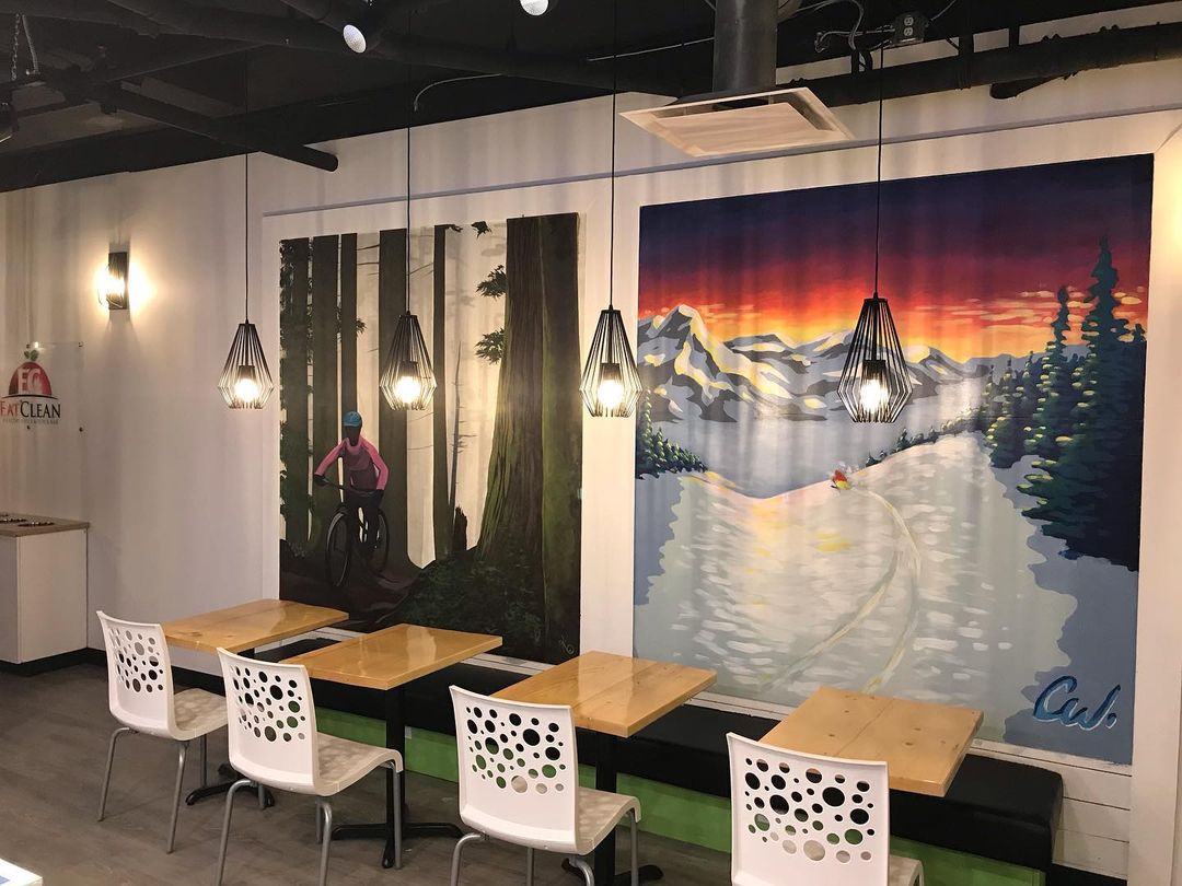 Bike and Ski Mural — Clay Walker Art and Kelly Wright Art