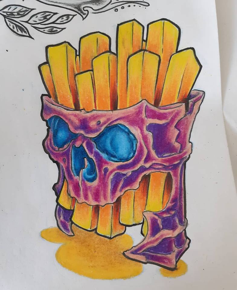 Skull Fries — Clay Walker Art