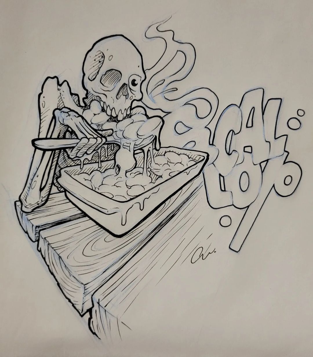 Scallop Inktober — Clay Walker Art