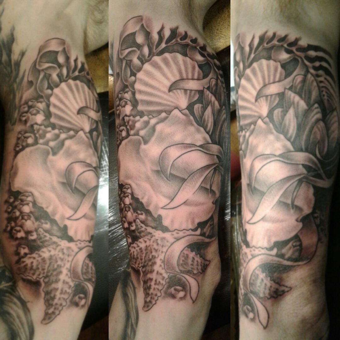 Inner Bicep Beach Stuff — Clay Walker Tattoo