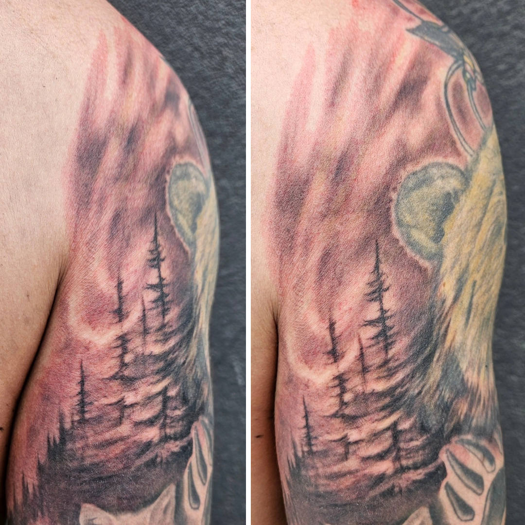 Mini Tree Scene Filler — Clay Walker Tattoo