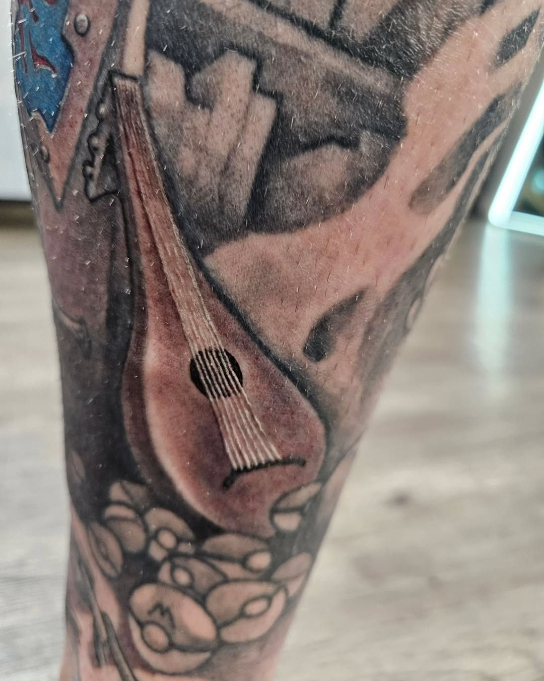 Very Small 7 Stringed Lute — Clay Walker Tattoo