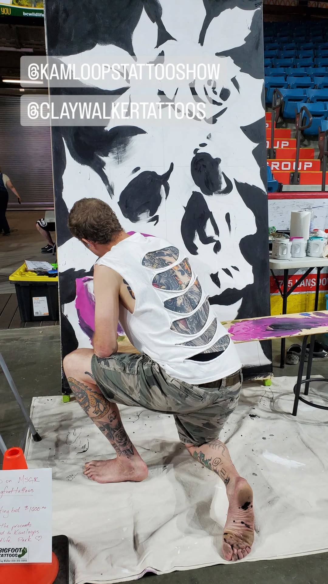 Live Painting — Kamloops Tattoo Show — Clay Walker Live Painting — Kamloops Tattoo Show — Clay Walker